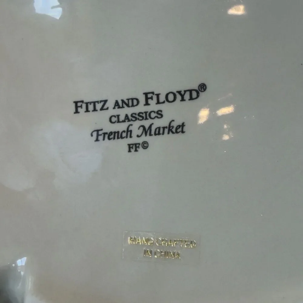 Fitz and Floyd Classics French Market Pig Cookie Jar Ceramic Canister Vintage